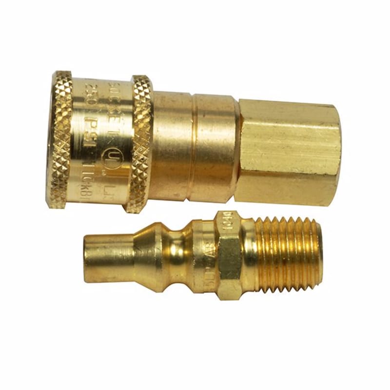 MR. Heater F276190 1/4 in. D X 1/4 in. D Brass FPT x MPT Quick Connect Adapter
