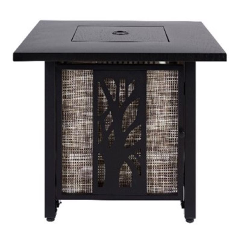 Living Accents GPF06 30 in. W Steel Square Propane Fire Pit