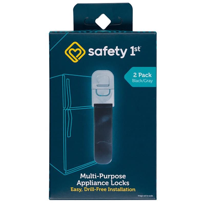 Safety 1ST HS148 Black Plastic Appliance Latch 2 pk