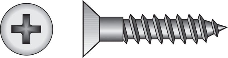 Hillman 385778 No. 12 X 2 in. L Phillips Coarse Wood Screws 100 pk