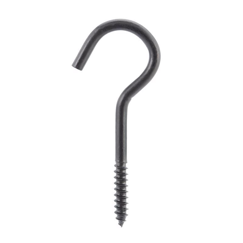 Wright 02-3480-307 Medium Matte Black Steel 3-7/8 in. L Ceiling Hook 80 lb 1 pk