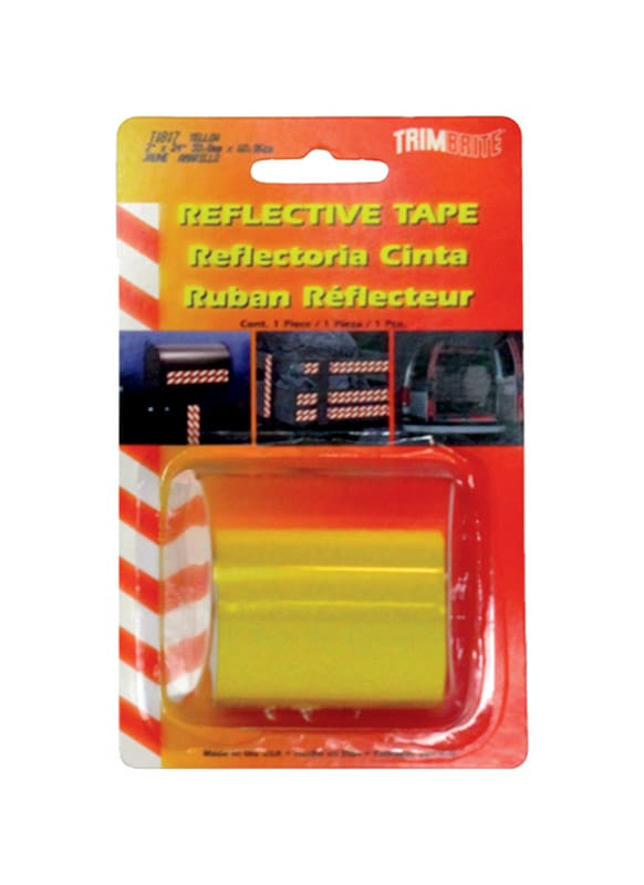 Trim Brite T1817 2 in. W X 24 in. L Yellow Reflective Tape 1 pk