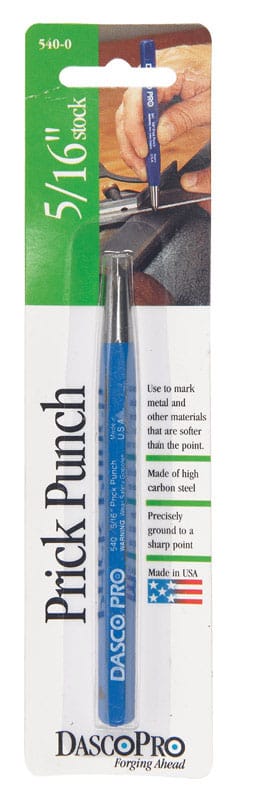 Dasco Pro 540-0 5/16 in. High Carbon Steel Prick Punch 4-1/2 in. L 1 pc