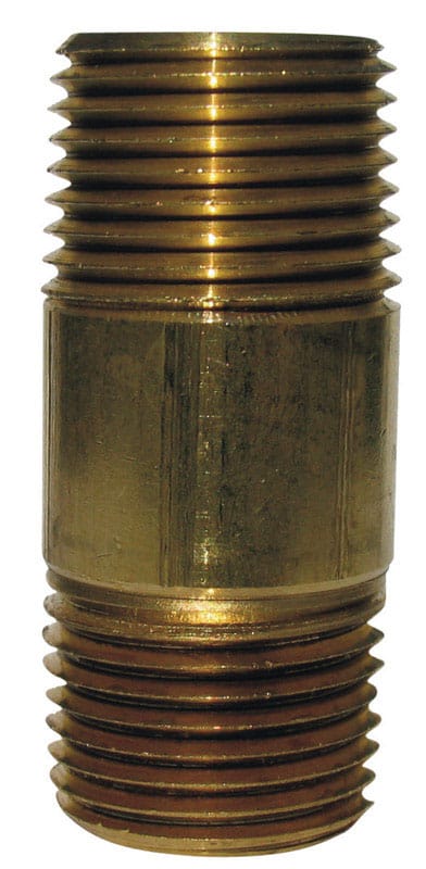 JMF Company 38300-0215 1/8 in. MPT in. X 1/8 in. D MPT Red Brass Nipple 1-1/2 in. L