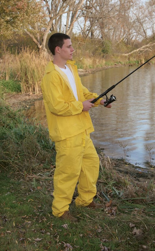 Boulder Creek 61317CM Yellow PVC-Coated Rayon Three Piece Rain Suit XXX-Large 35 mil