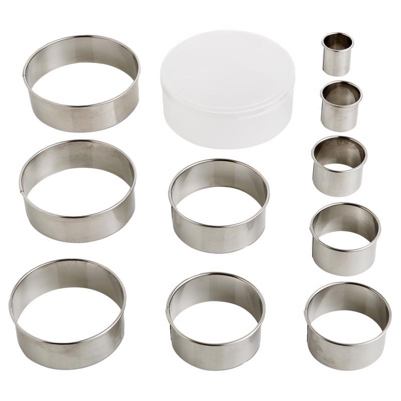 MRS. Anderson'S Baking 22144 Silver Stainless Steel Baking Cutters Set