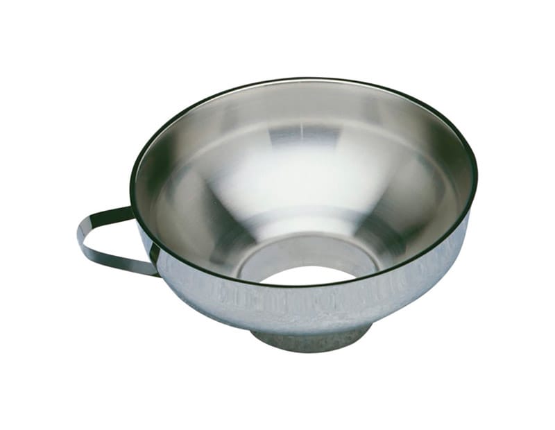Norpro 248 Silver Stainless Steel Wide Mouth Funnel With Handle