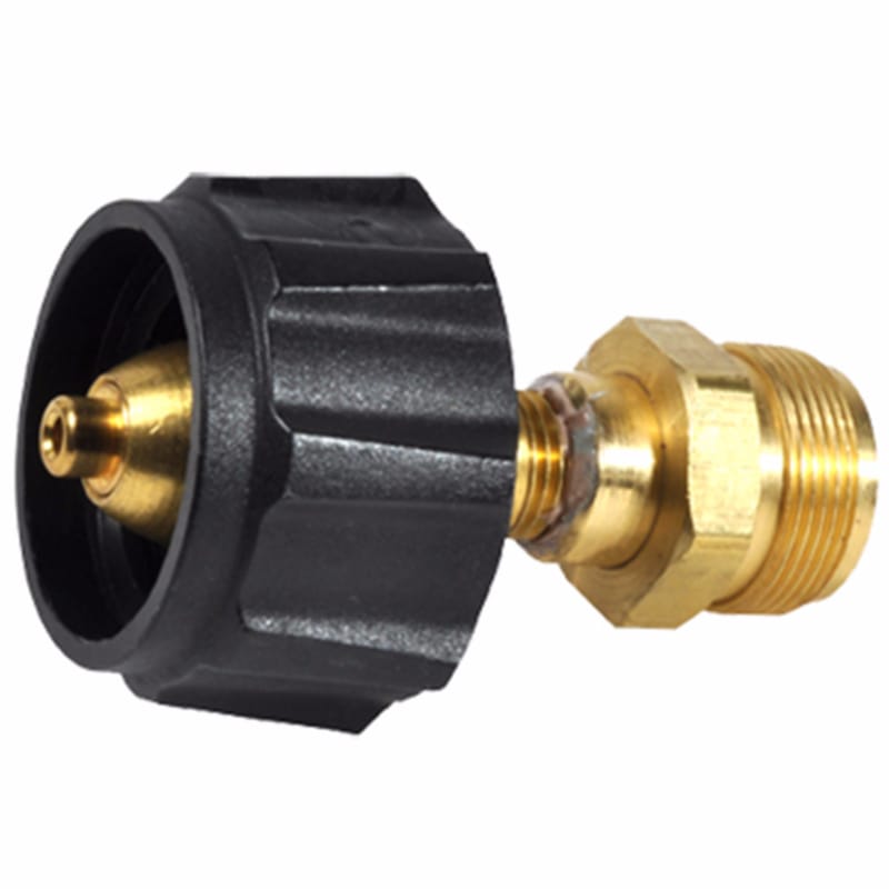 MR. Heater F276133 1 in. D Brass End Fitting w/Acme Nut x Male Throwaway Cylinder Thread Cylinder Adapter