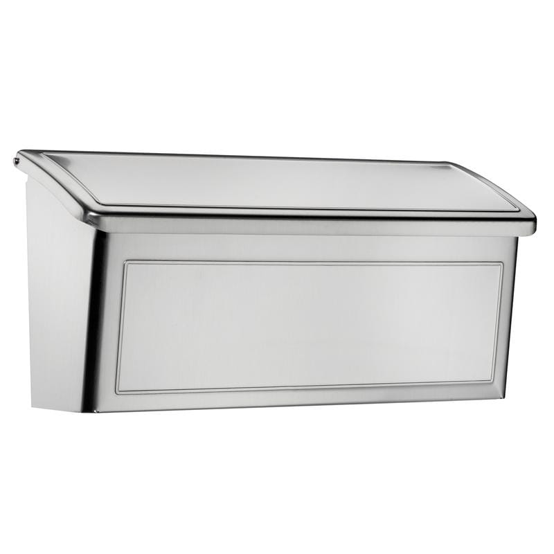 Architectural Mailboxes 2690PS-10 Venice Classic Stainless Steel Wall Mount Silver Mailbox