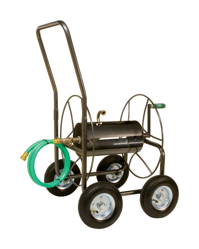 Yard Butler HT-4EZ 400 ft. Silver Wheeled Hose Reel Cart