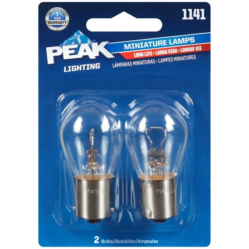 Peak 1141LL-BPP Incandescent Parking/Stop/Tail/Turn Miniature Automotive Bulb 1141