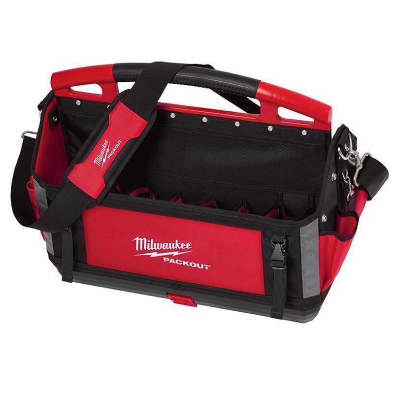 Milwaukee 48-22-8320 Packout Ballistic Polyester 20" Tool Tote 32 pocket Black/Red 1 pc