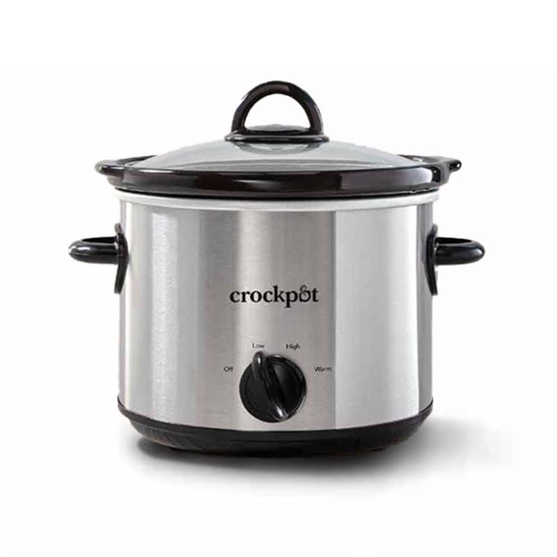 Crock-Pot 2135591 3 qt Black/Silver Stoneware Slow Cooker
