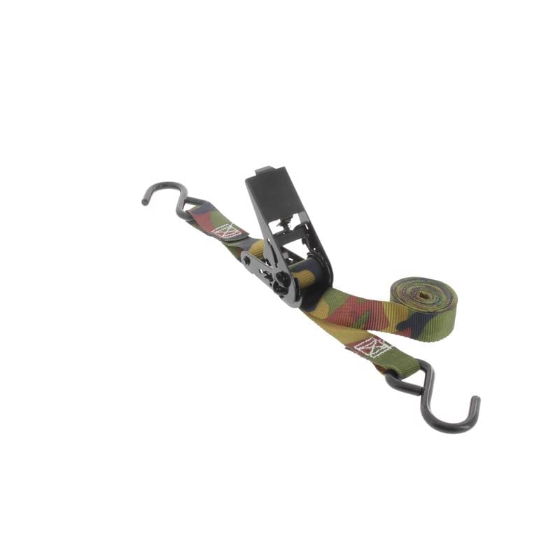 Keeper 03508-V 1 in. W X 8 ft. L Camo Tie Down w/Ratchet 400 lb 4 pk