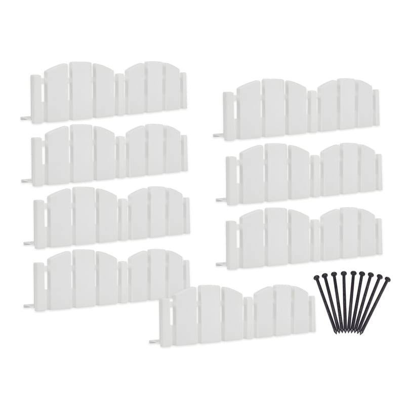 Easyflex 3600WT-10-6 10 ft. L Plastic White Landscape Edging Kit