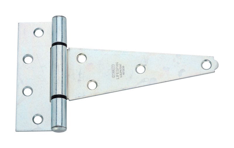 National Hardware N129-171 6 in. L Zinc-Plated Extra Heavy Duty T-Hinge 1 pk