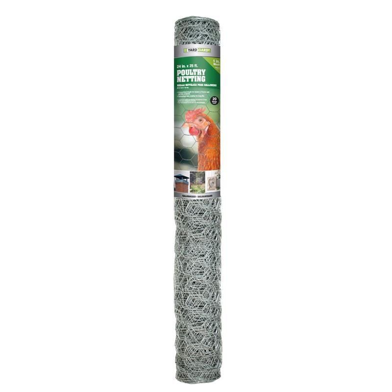 Yardgard 308404B 24 in. H X 25 ft. L Galvanized Steel Fencing 1 in. X 1 in. in.