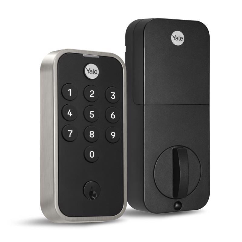 Yale YED210NR-619 Code Satin Nickel Bi-Metal Electronic Touch Pad Deadbolt