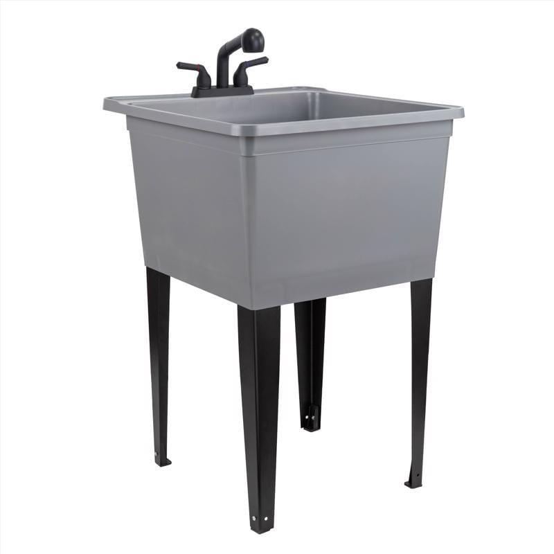 Tehila 202491 22.875 in. W X 24.7 in. D Freestanding Thermoplastic Utility Sink