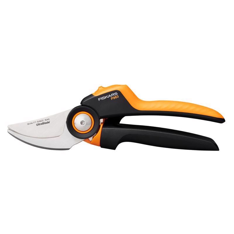 Fiskars 375093-1001 PowerGear P963 Steel Bypass Pruners