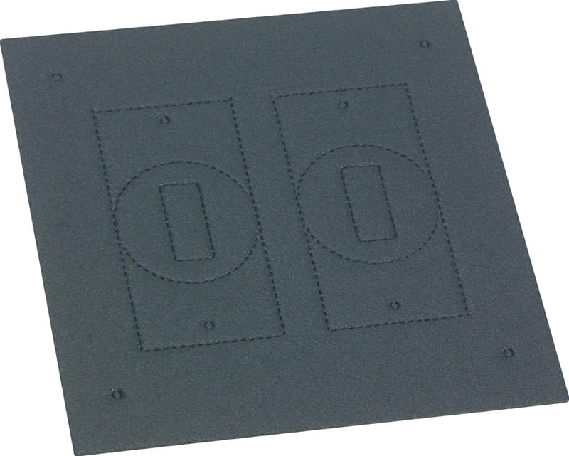 Sigma Engineered Solutions 14003 Square Cross Linked Polyethylene Foam 2 gang 4.75 in. H X 4.75 in. W Repl