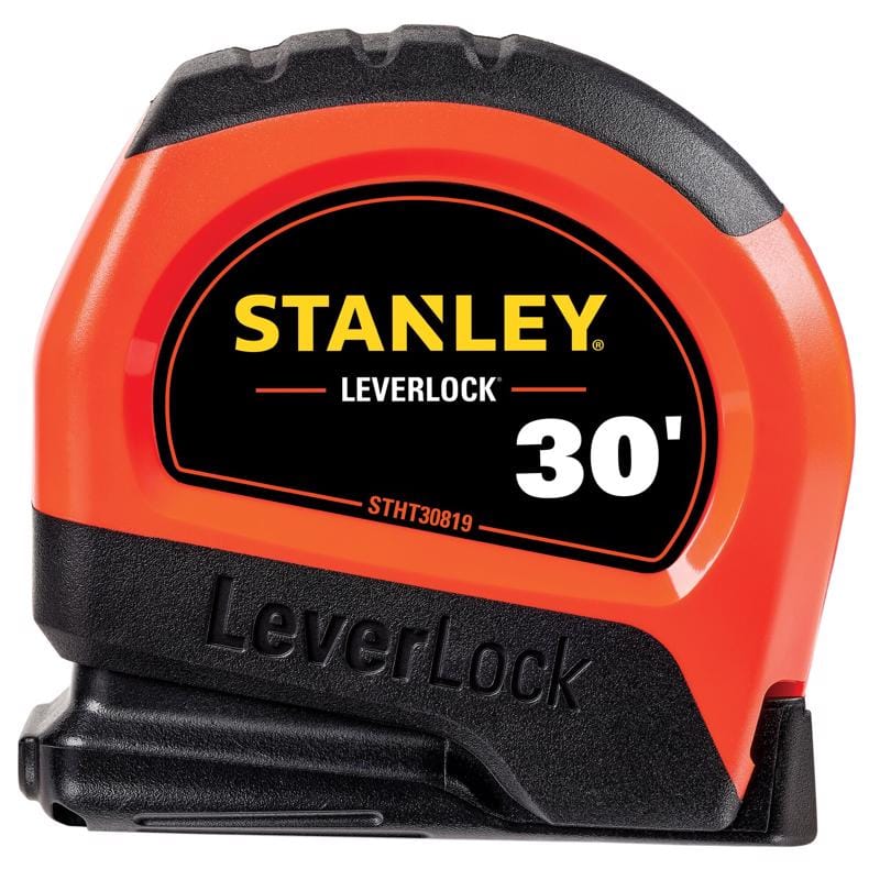 Stanley STHT30819S LeverLock 30 ft. L X 1 in. W Compact Tape Measure 1 pk