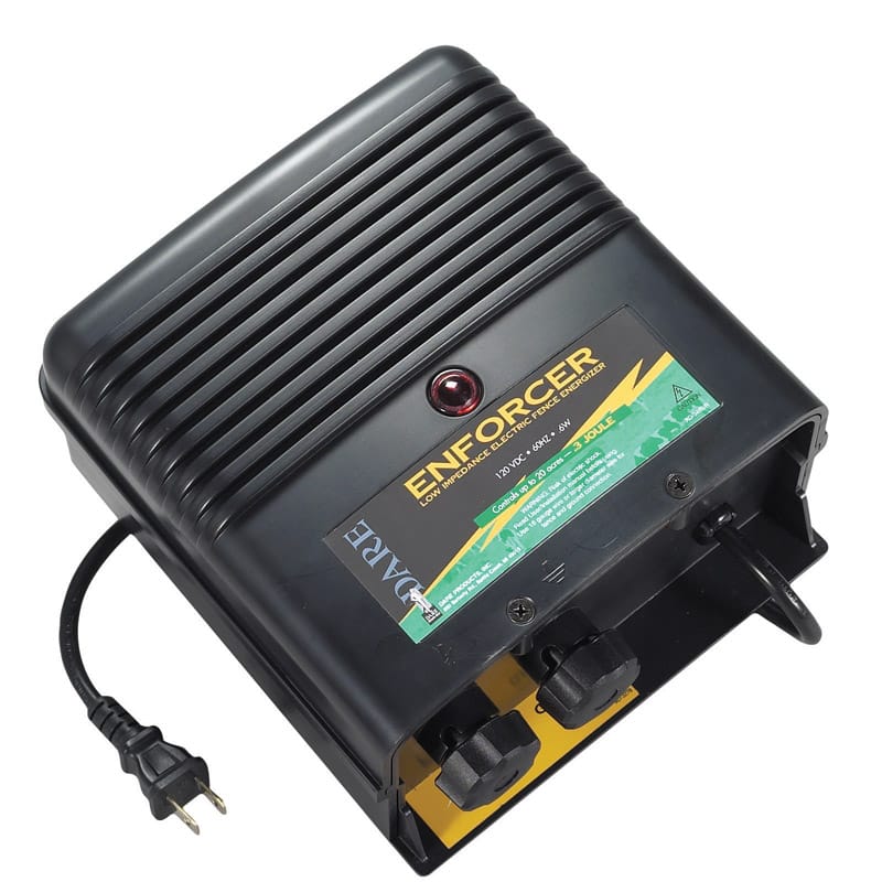Dare DE400 Enforcer Series 110 V Electric-Powered Fence Energizer 100 acre Black
