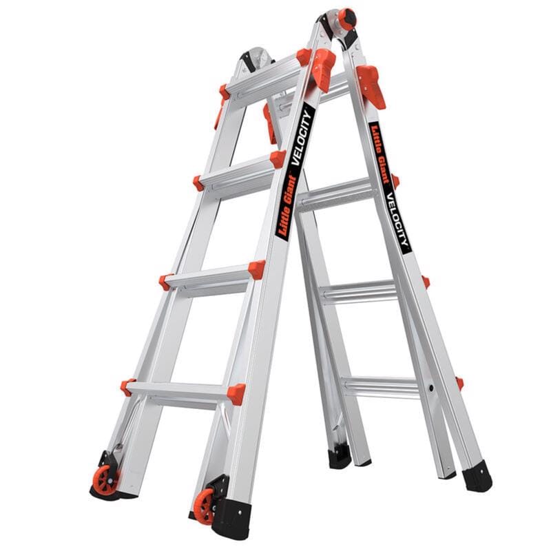 Little Giant 15417-002 Velocity 17 ft. H Aluminum Telescoping Multi-Position Ladder Type IA 300 lb. cap.