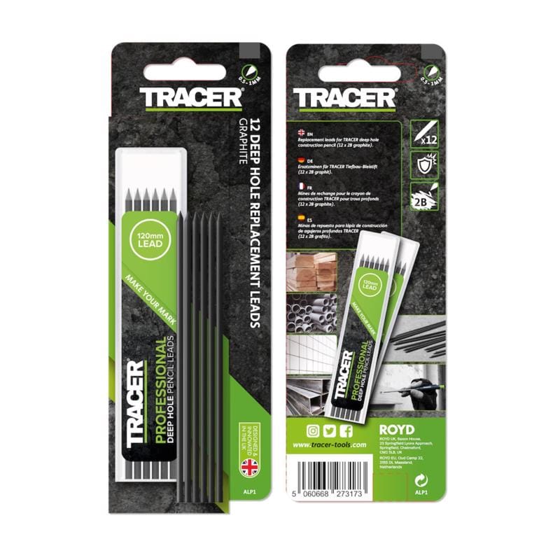 Tracer ALP1 8 in. L Replacement Leads Black 12 pc