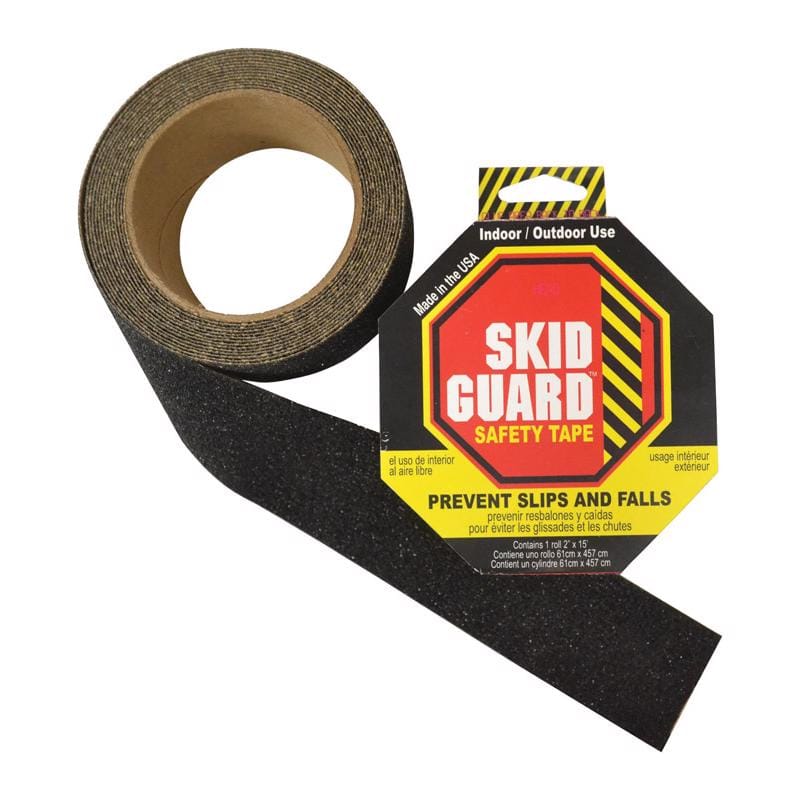 Skid Guard 65102 Black Anti-Slip Tape 2 in. W X 15 ft. L 1 pk