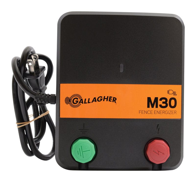 Gallagher G331434 M30 110 V Electric-Powered Fence Energizer 139392000 sq ft Black/Orange