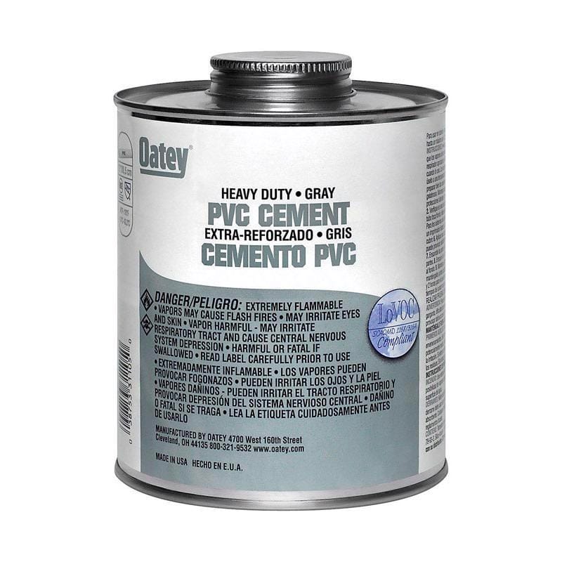 Oatey 31105 Heavy Duty Gray Cement For PVC 32 oz