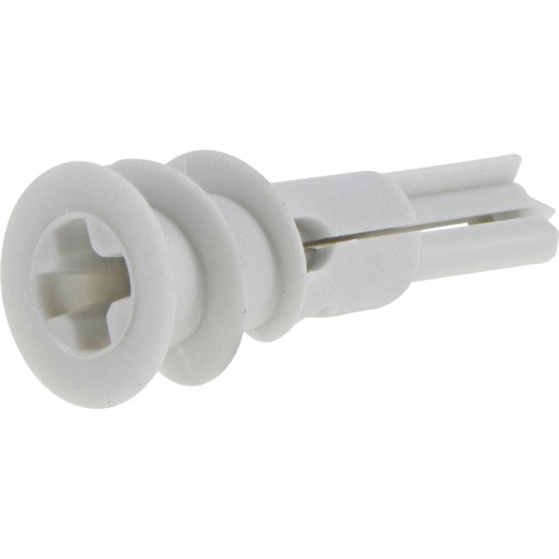 Hillman 376647 1/2 in. D X 1.5 in. L Nylon Ribbed Head Drywall Anchors 100 pc