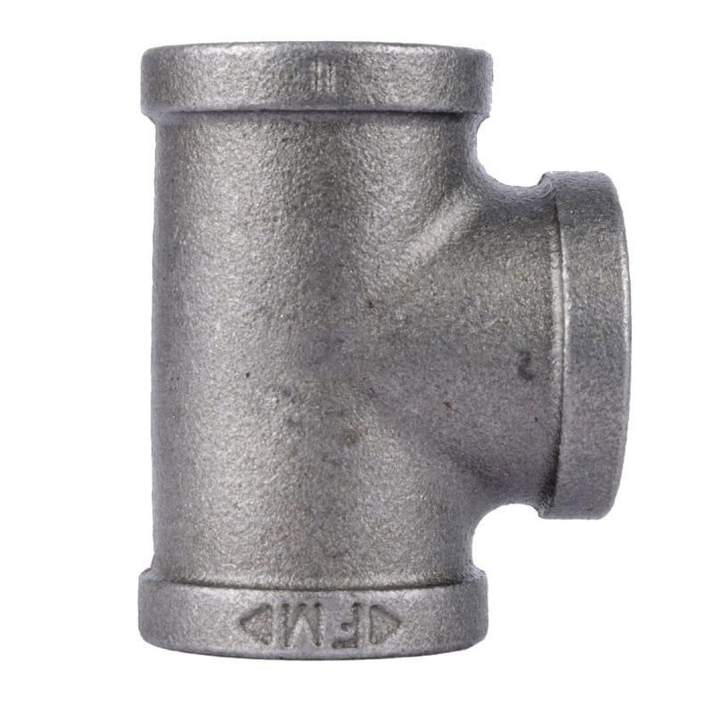 STZ Industries 350T-3 3 in. FIP each X 3 in. D FIP 3 in. D FIP Black Malleable Iron Tee