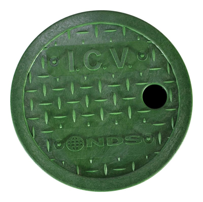 NDS D109-GL IVC 6.125 in. W X 6.125 in. D X 1.6 in. H Round Valve Box Cover Green