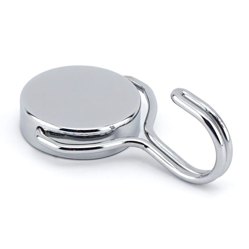 Magnet Source 07548 .5 in. L X 1.5 in. W Silver Magnetic Hook 65 lb. pull 1 pc
