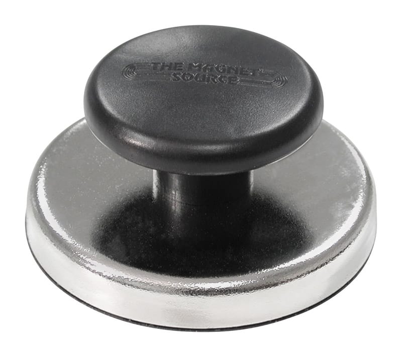Master Magnetics 07505 Magnet Source 1.25 in. L X 2.65 in. W Black Knob Magnet 25 lb. pull 1 pc
