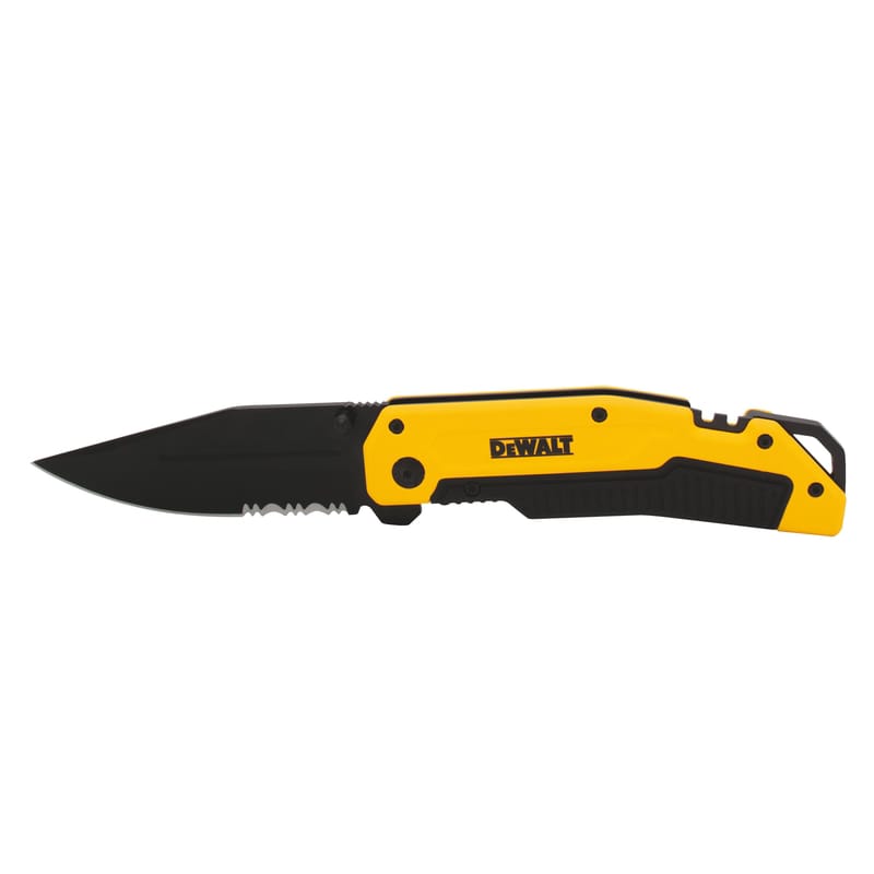 Dewalt DWHT10313 Black/Yellow 8CR13MOV Steel > 6 in. Premium Pocket Knife