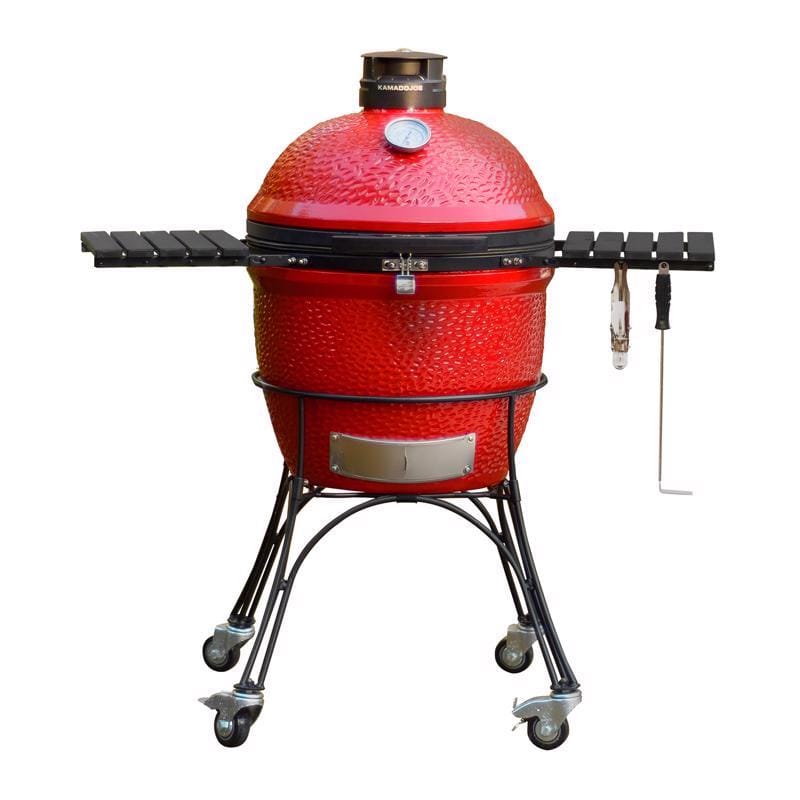 Kamado Joe KJ23RHC 18 in. Classic Joe II Charcoal Kamado Grill and Smoker Red