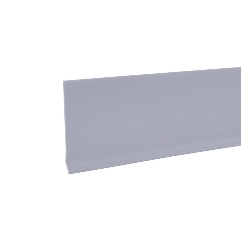 M-D Building Products 93245 4 in. H X 0.08 in. W X 20 ft. L Self-Stick Silver Gray Vinyl Wall Base