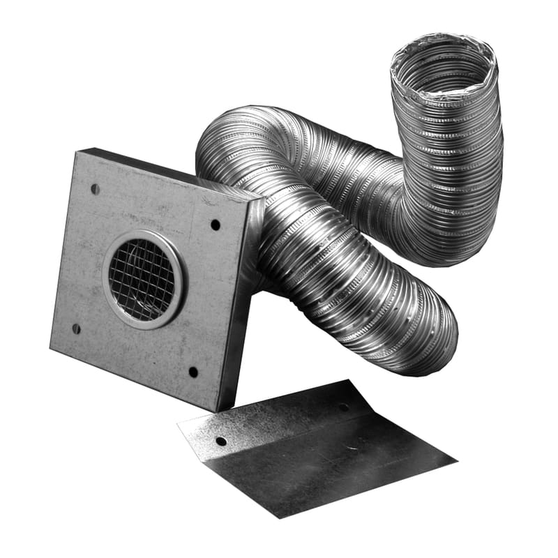 Duravent 3PVL-AIK PelletVent 2 in. D X 120 in. L Aluminum/Galvanized Steel Air Intake Kit