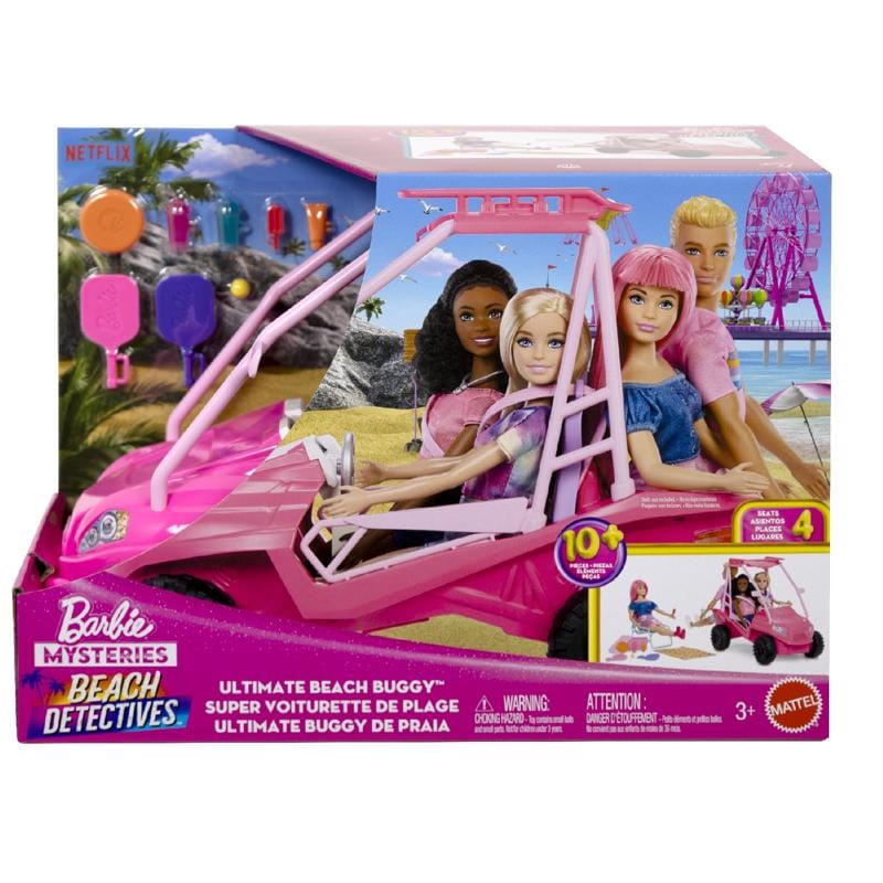 Barbie JFV68 Mysteries Beach Detectives Beach Buggy Toy