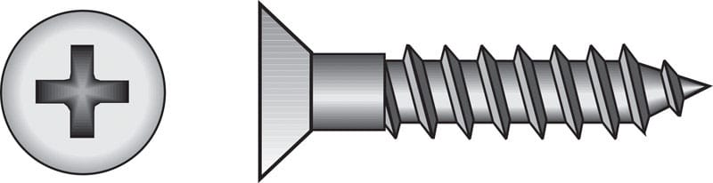 Hillman 385782 No. 12 X 3 in. L Phillips Coarse Wood Screws 100 pk