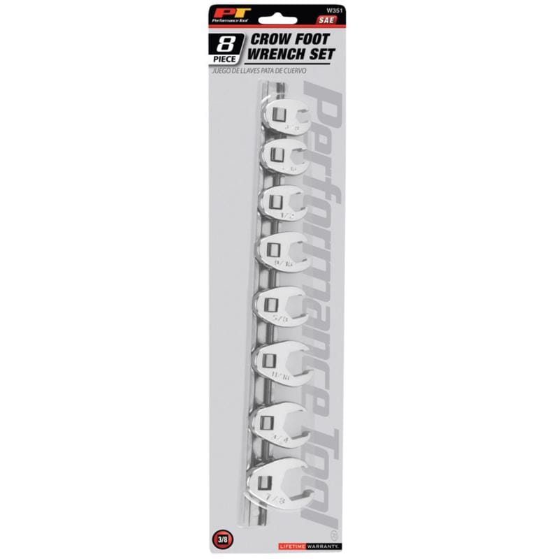 Wilmar W351 SAE Crow Foot Wrench Set 8 pc