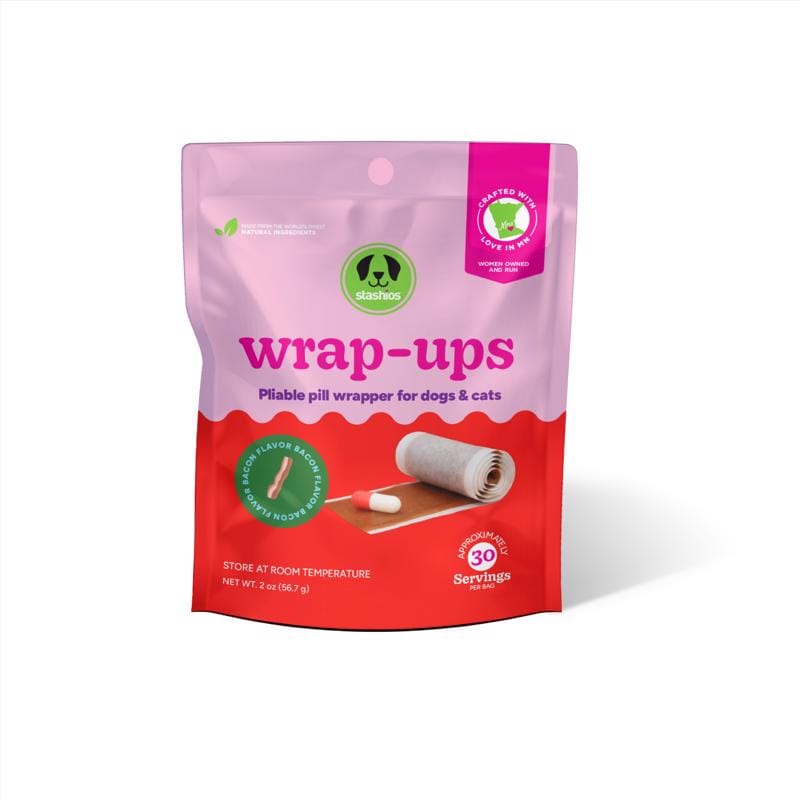 Stashios PSD-WUB Wrap-Ups Bacon Grain Free Pill Pockets For Dogs 2 oz 1 pk
