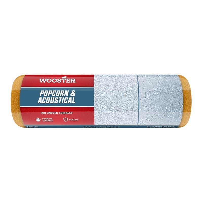 Wooster R234-9 Popcorn/Acoustical Foam 9 in. W X 9/16 in. Paint Roller Cover 1 pk