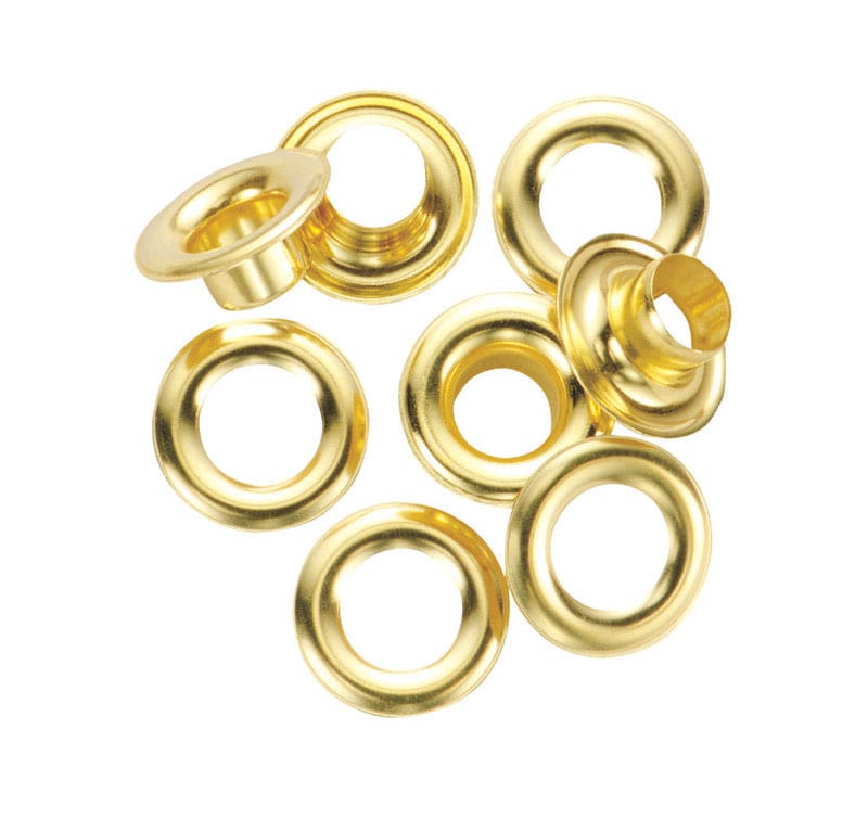 General 1261-0 1/4 in. D Brass Grommet 24 pk