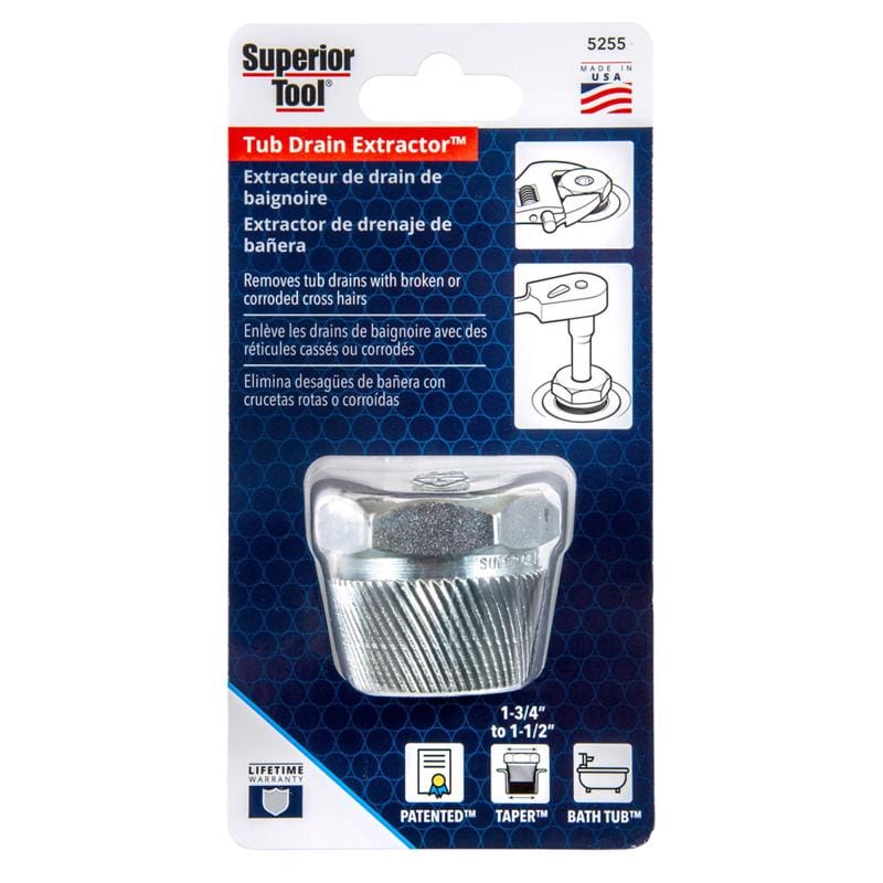 Superior Tool 5255 Tub Drain Extractor 1 pc