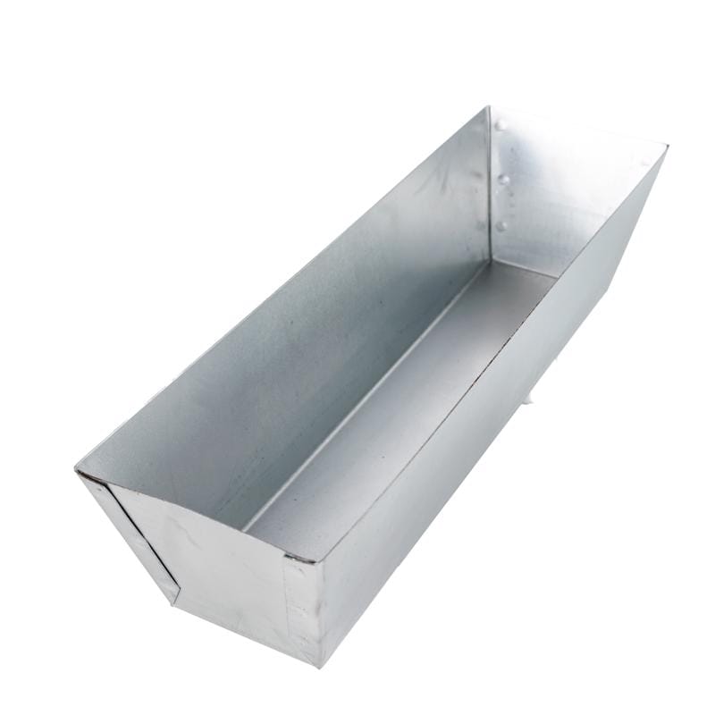 Warner 206 Galvanized Steel Mud Pan 3.5 in. H X 4 in. W X 12 in. L
