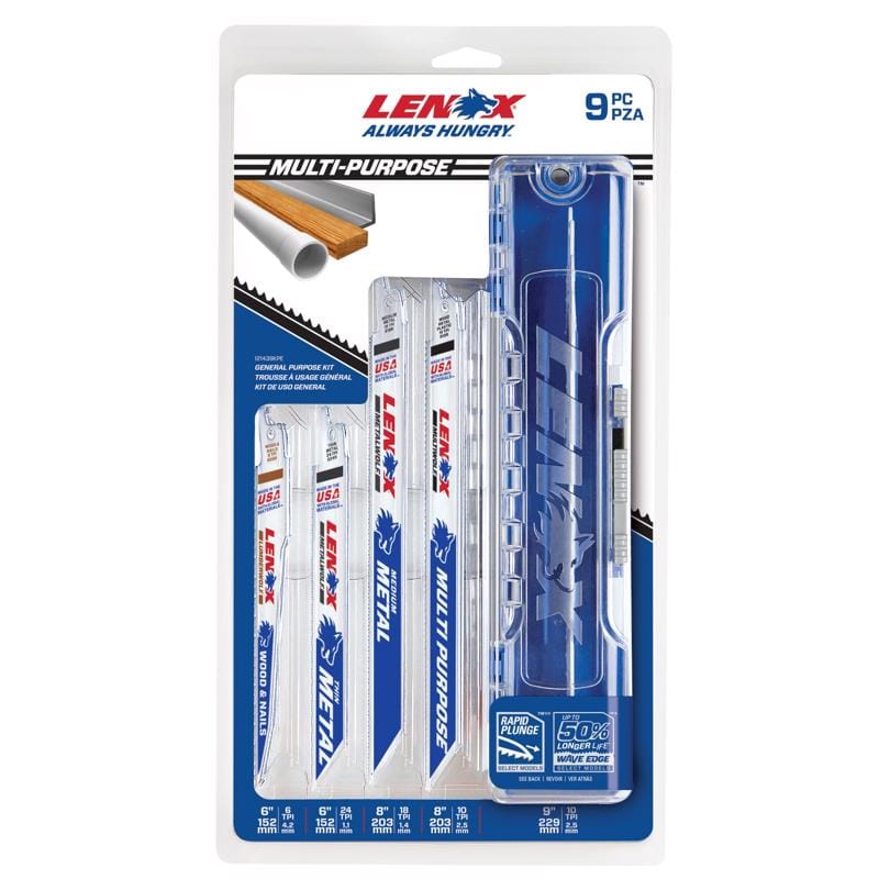 Lenox 121439KPE Kits 9Kpe 9 Piece Recip Assort